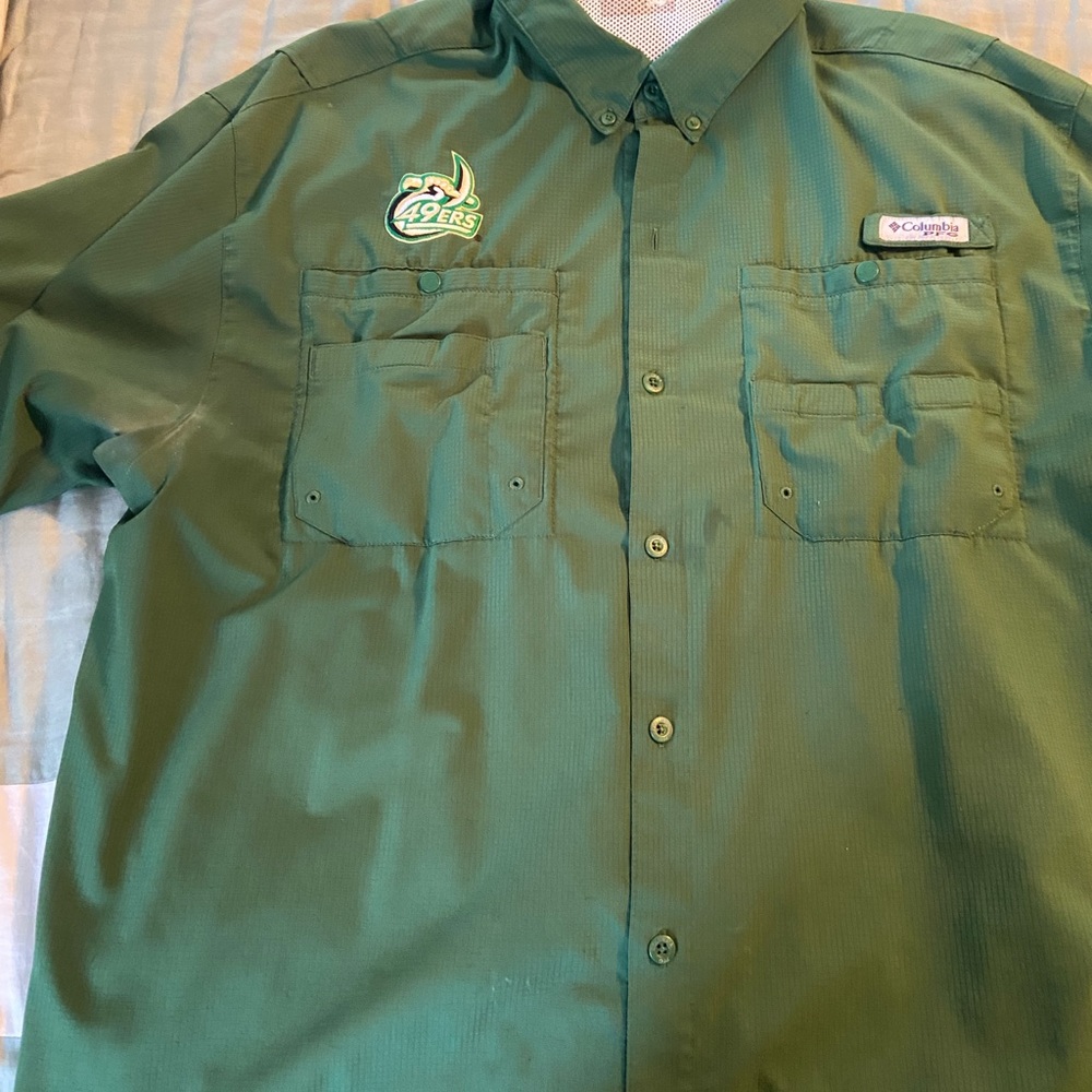 Columbia PFG shirt. University of North Carolina at Charlotte